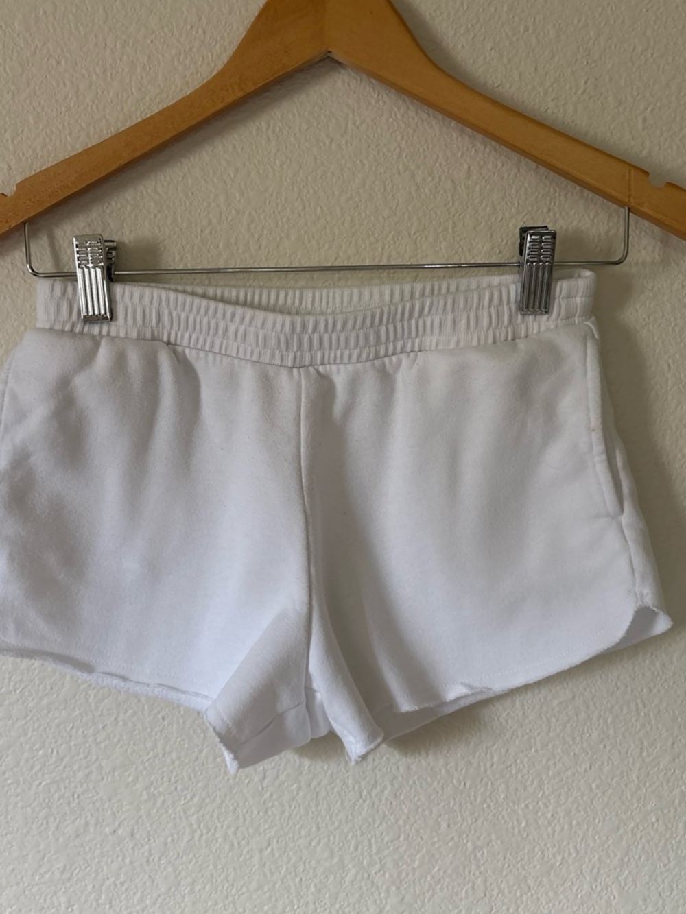 art class White Terry Lounge Shorts for Kids